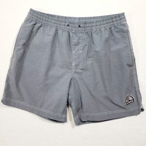 Howler Brothers‎ Swim Trunks  Mens 34 Gray Horizon Hybrid Surf Logo Pocket